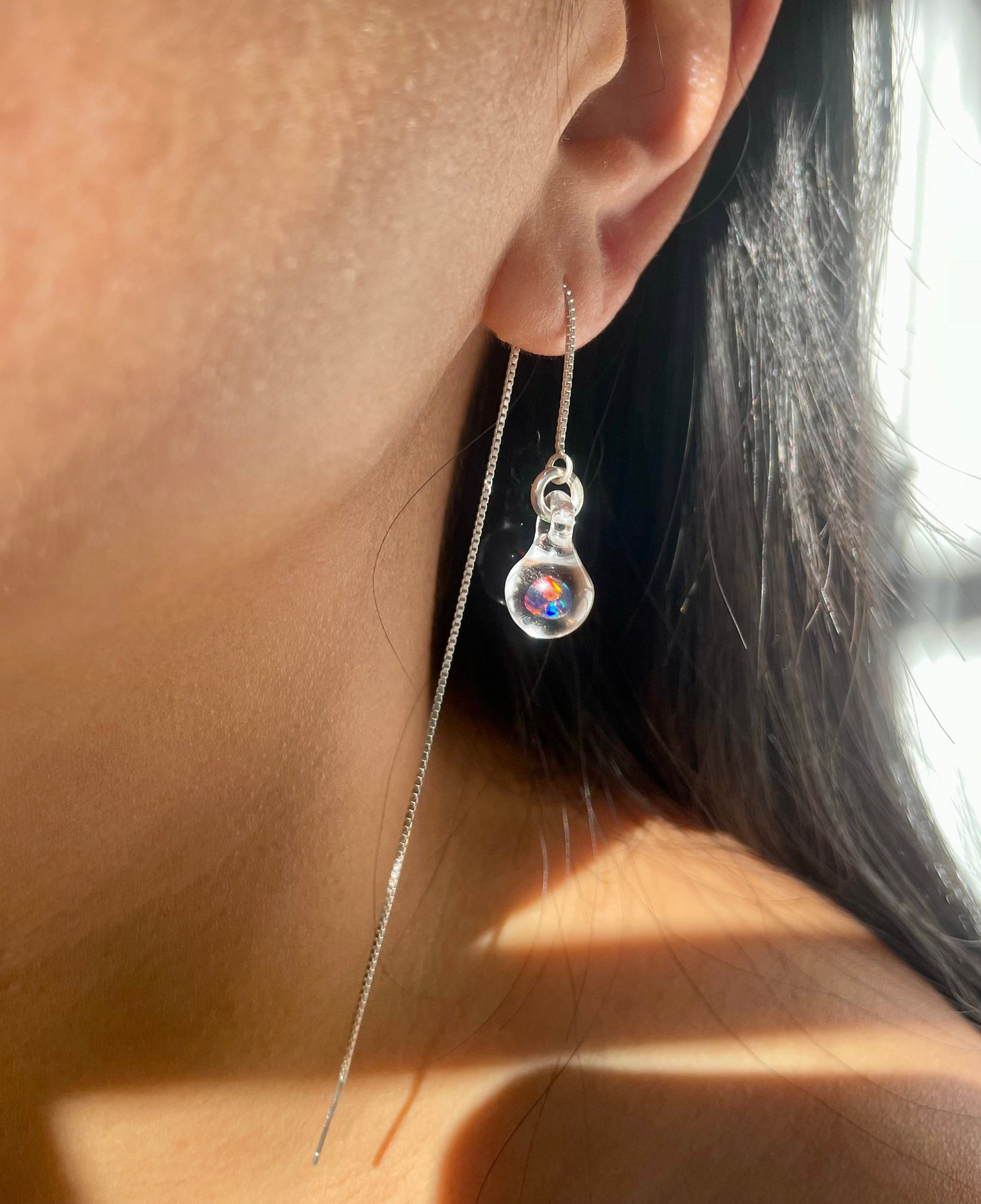 Opal Threader Earrings