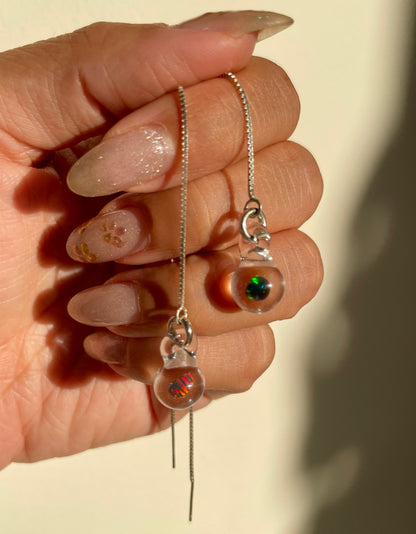 Opal Threader Earrings