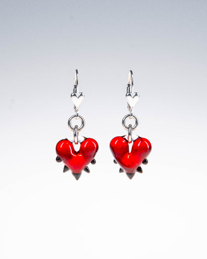 Spiky Heart Earrings