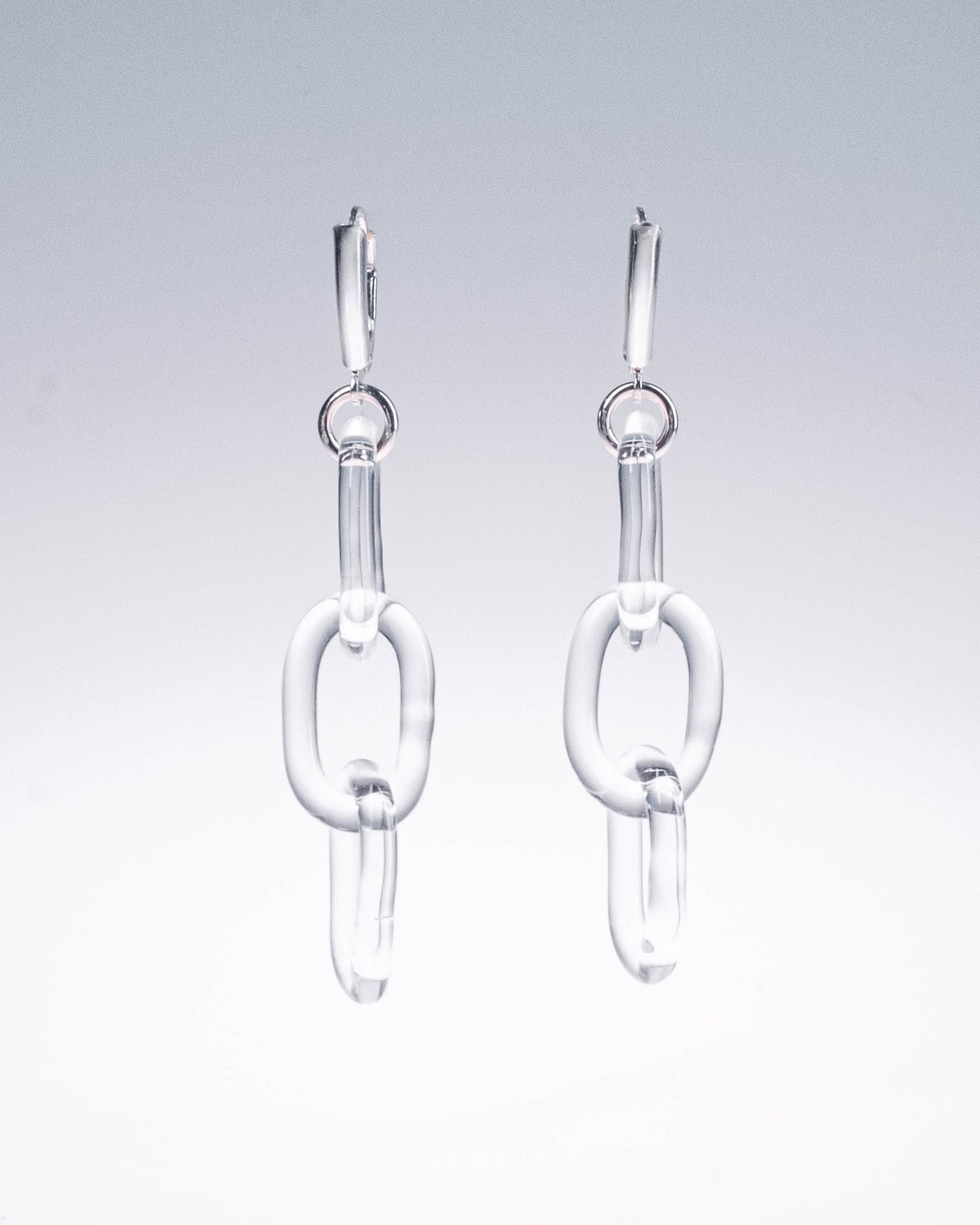 Glass Chain Earrings