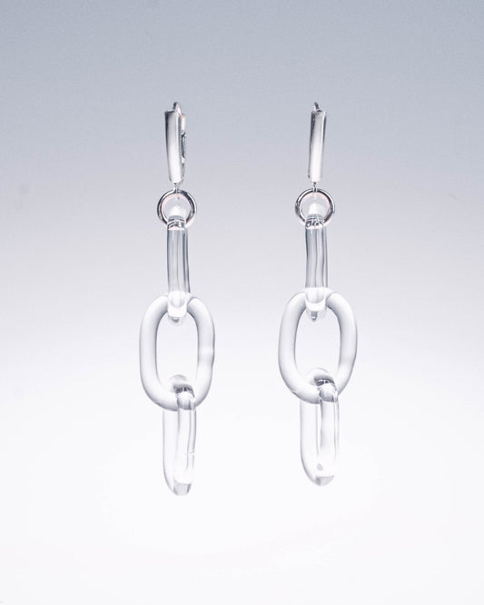 Glass Chain Earrings