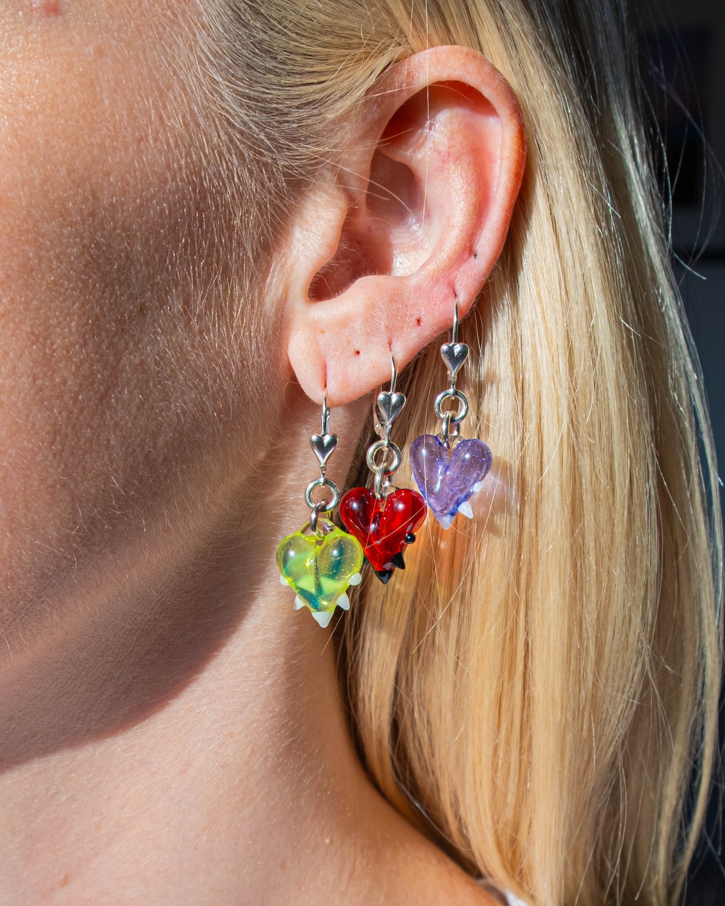 Spiky Heart Earrings