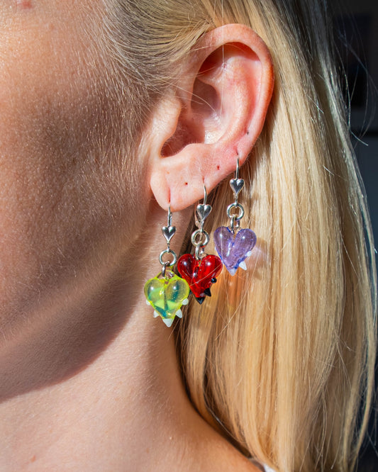Spiky Heart Earrings